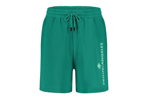 Lagoon Green Shorts with Mint Proud Angeles Logo